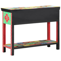 vidaXL Console Table with Drawer Multicolour 100 x 30 x 77 cm 4