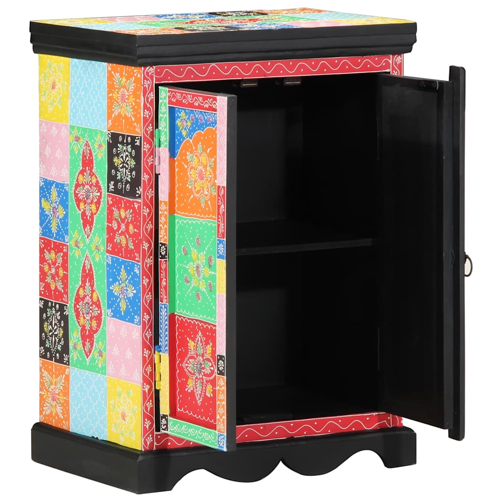 vidaXL Console Table with Shelf with Door Multicolour 50 x 30 x 70 cm 1