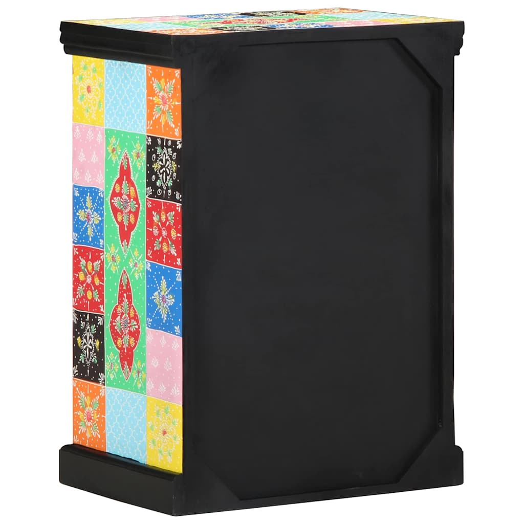 vidaXL Console Table with Shelf with Door Multicolour 50 x 30 x 70 cm 4