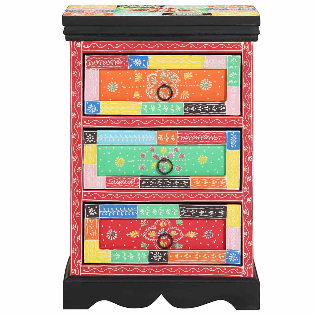 Drawer Cabinet Multicolour Solid Mango Wood, image 2