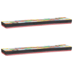 vidaXL Wall Shelves Wall-Mounted Multicolour 100 x 20 x 6 cm 6