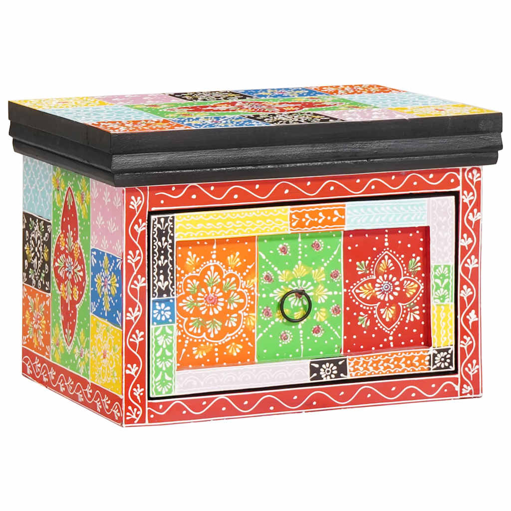 vidaXL Bedside Cabinet with Drawer Multicolour 40 x 30 x 28 cm 6