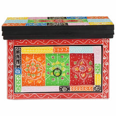 vidaXL Bedside Cabinet with Drawer Multicolour 40 x 30 x 28 cm 2