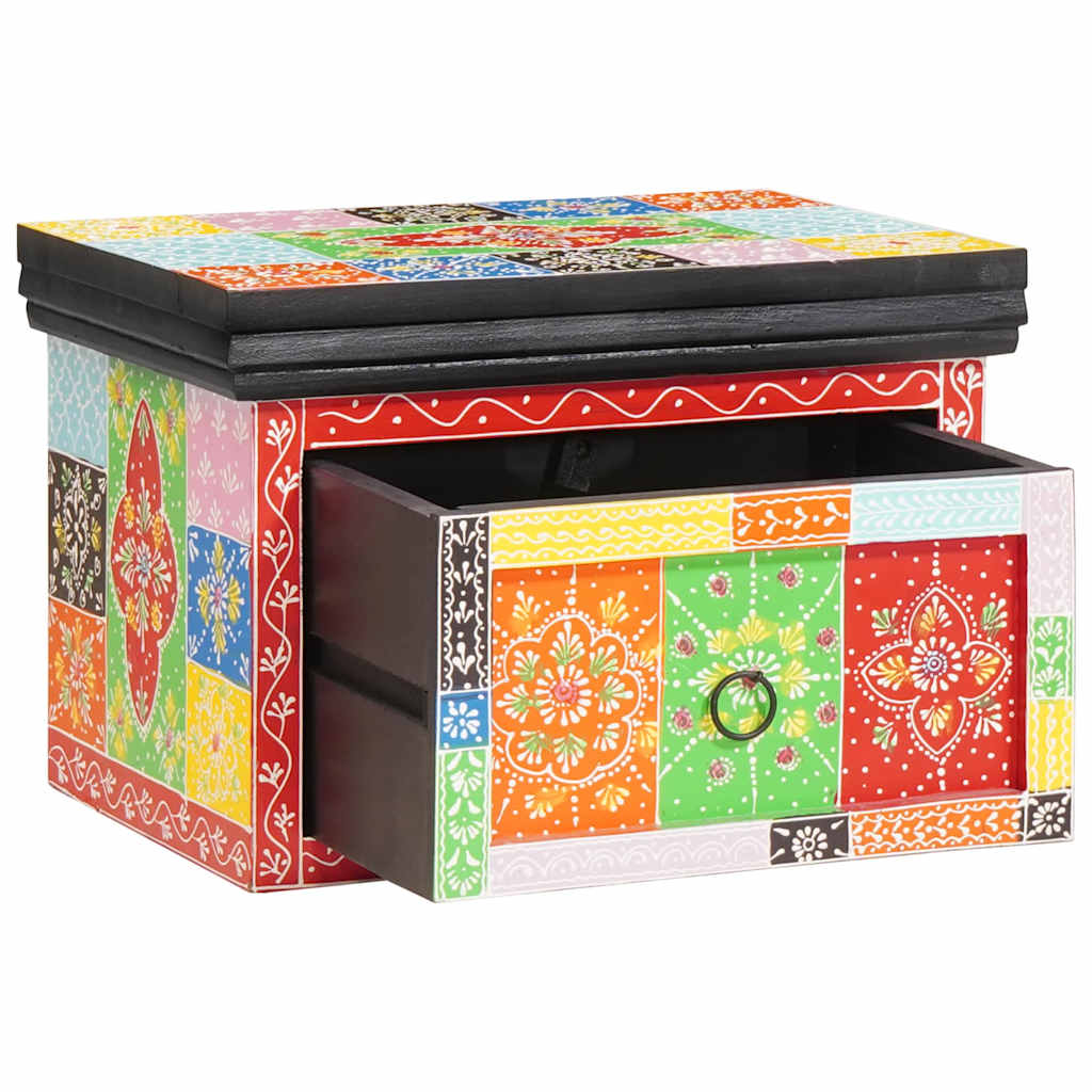 vidaXL Bedside Cabinet 2 pcs Multicolour 40 x 30 x 28 cm 1