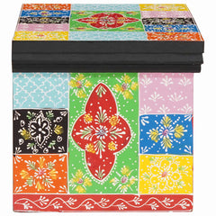 vidaXL Bedside Cabinet 2 pcs Multicolour 40 x 30 x 28 cm 4