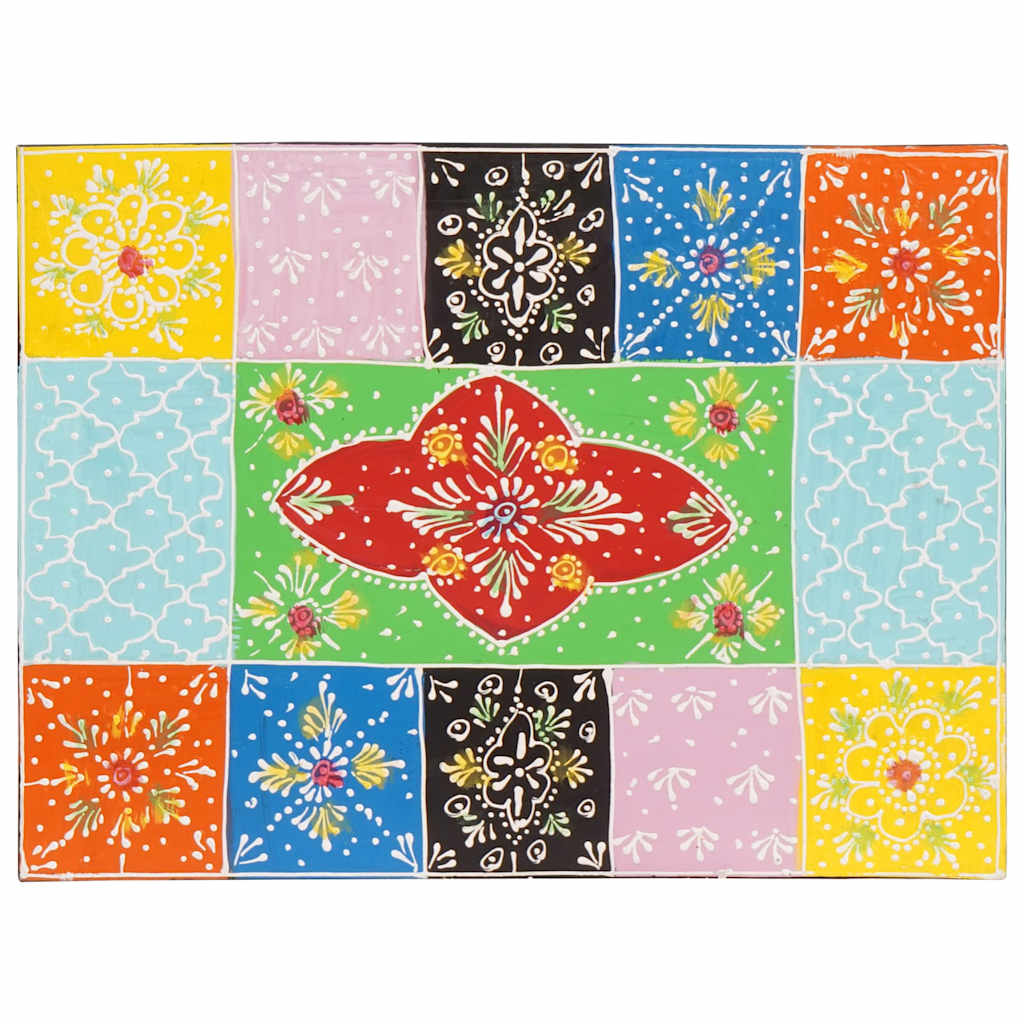 vidaXL Bedside Cabinet 2 pcs Multicolour 40 x 30 x 28 cm 6