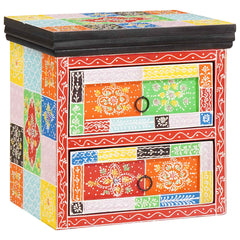 vidaXL Bedside Cabinet 2 pcs Multicolour 40 x 30 x 40 cm 1