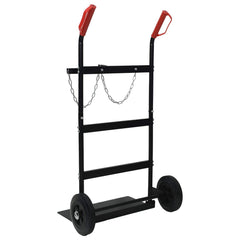 vidaXL Hand Trolley Black and Red 63 x 43.5 x 110 cm Steel 6
