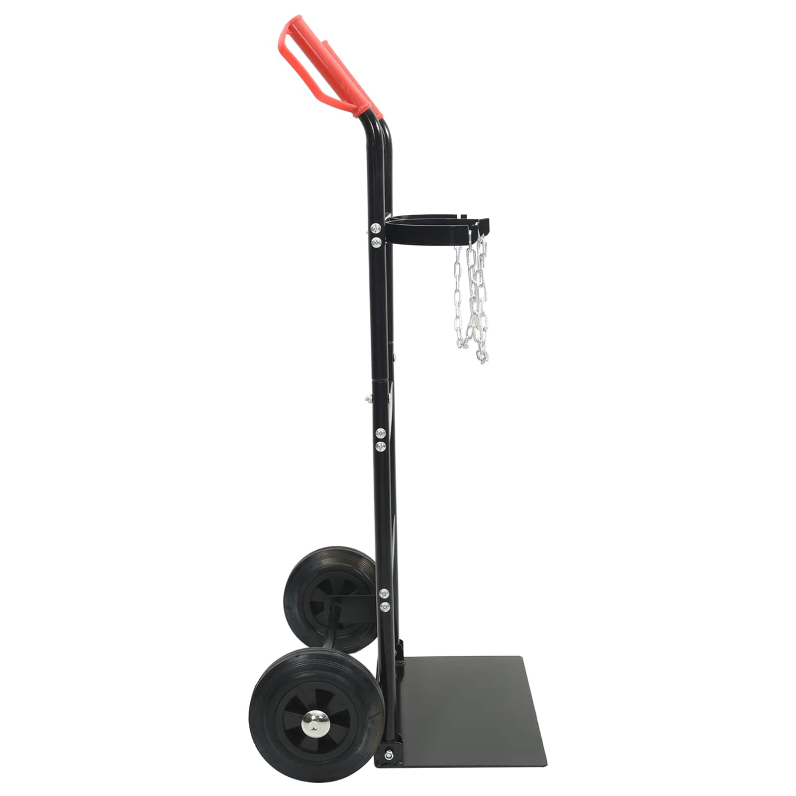 vidaXL Hand Trolley Black and Red 63 x 43.5 x 110 cm Steel 5