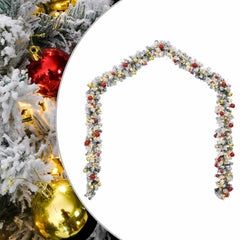 vidaXL Christmas Garland Green PVC