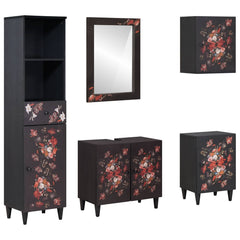 vidaXL Bathroom Cabinet Set 5 pcs Solid Mango Wood 1