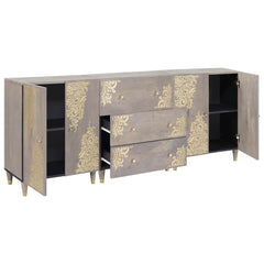 Bathroom Cabinet Set 3 pcs Solid Mango Wood, image 2