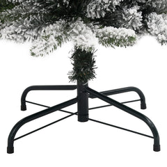 vidaXL Christmas Tree | White and Green | PVC and PE with a steel stand | Slim 6