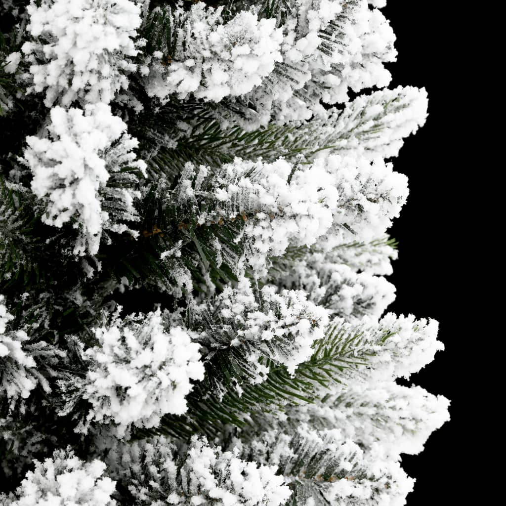 vidaXL Christmas Tree | White and green | PVC, PE, steel | Slim 5