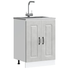 vidaXL Kitchen Base Cabinet "Kalmar" Engineered Wood Concrete Grey