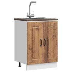 vidaXL Kitchen Base Cabinet "Kalmar" Engineered Wood Old Wood