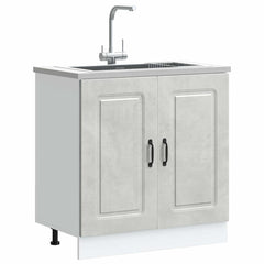 vidaXL Kitchen Base Cabinet "Kalmar" Engineered Wood Concrete Grey