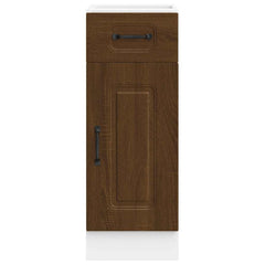 vidaXL Kitchen Base Cabinet Kalmar Brown Oak Engineered Wood 4