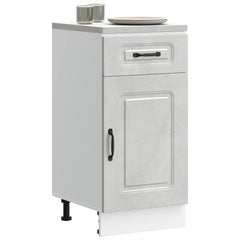 vidaXL Kitchen Base Cabinet "Kalmar" Engineered Wood Concrete Grey