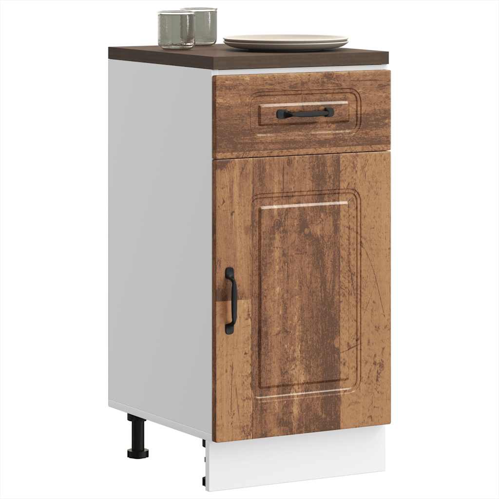 vidaXL Kitchen Base Cabinet "Kalmar" Engineered Wood Old Wood