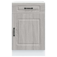 vidaXL Kitchen Base Cabinet Kalmar Grey Sonoma Engineered Wood 4