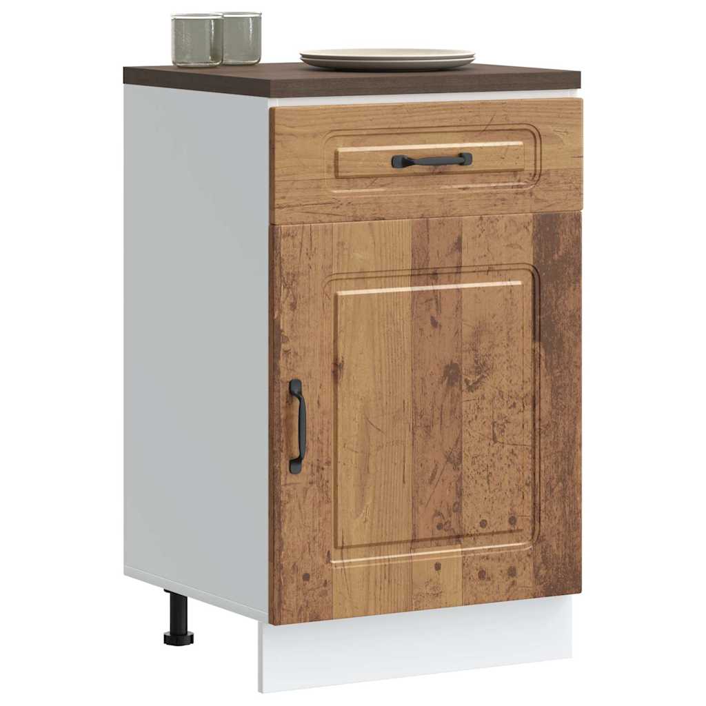 vidaXL Kitchen Base Cabinet "Kalmar" Engineered Wood Old Wood