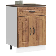 vidaXL Kitchen Base Cabinet "Kalmar" Engineered Wood Old Wood