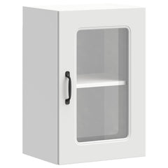 vidaXL Kitchen Wall Cabinet with Glass Door Kalmar White Engineered Wood 2