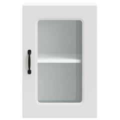 vidaXL Kitchen Wall Cabinet with Glass Door Kalmar White Engineered Wood 6