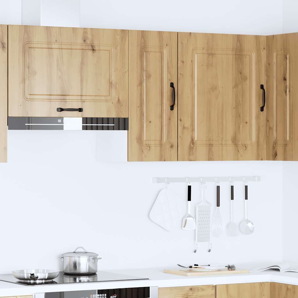 vidaXL Kitchen Wall Cabinet Kalmar Artisan Oak Engineered Wood 3