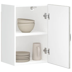 Kitchen Wall Cabinet "Kalmar" Engineered Wood Concrete grey 1x wall cabinet (1 door) 40 cm wide 40 cm high–1x wall corner cabinet 57 cm wide 100 cm high 1x wall cabinet (1 door) 40 cm wide 60 cm high