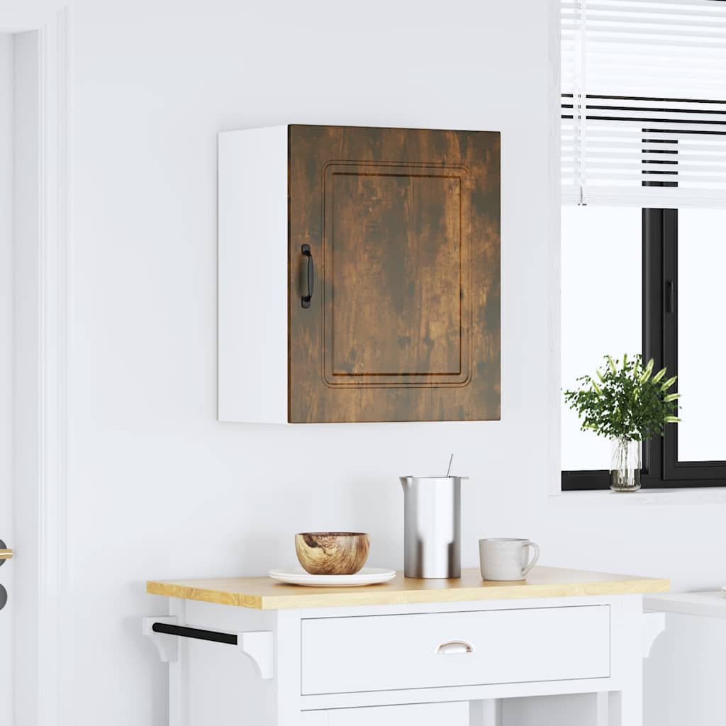 vidaXL Kitchen Wall Cabinet "Kalmar" Engineered Wood Smoked Oak