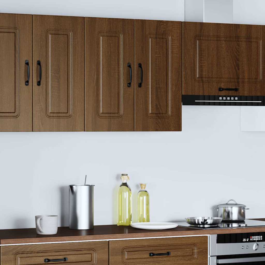 vidaXL Kitchen Wall Cabinet "Kalmar" Engineered Wood Brown Oak