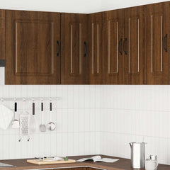 vidaXL Kitchen Wall Cabinet "Kalmar" Engineered Wood Brown Oak