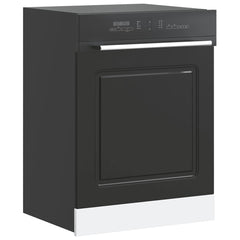 vidaXL Dishwasher Panel Kalmar Black 60x1.5x57 cm Engineered Wood 1