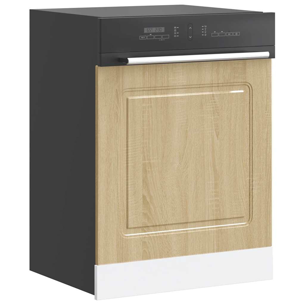 vidaXL Dishwasher Panel Kalmar Sonoma Oak 60x1.5x57 cm Engineered Wood 3