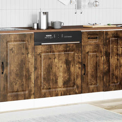 vidaXL Dishwasher Panel Kalmar Smoked Oak 60x1.5x57 cm Engineered Wood 1