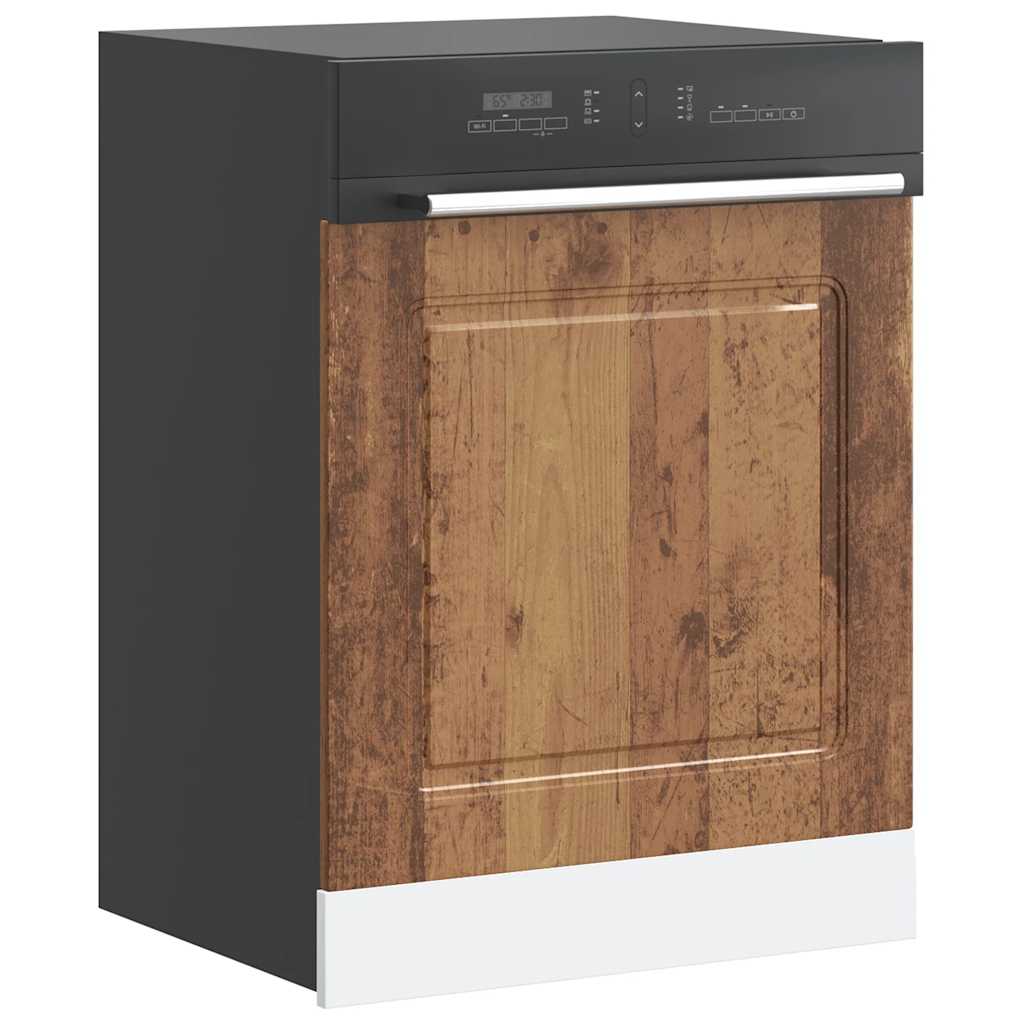 vidaXL Dishwasher Panel Kalmar Old Wood 60x1.5x57 cm Engineered Wood 3