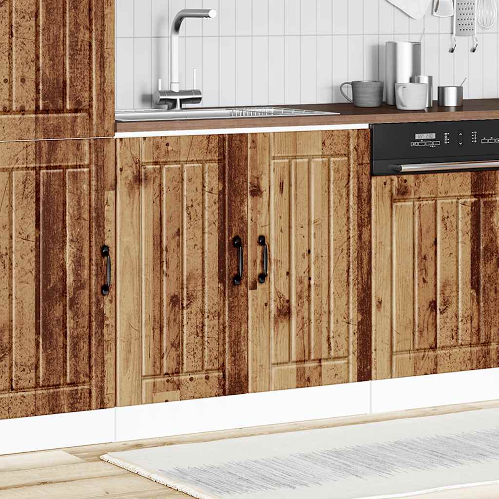 vidaXL Kitchen Base Cabinet "Lucca" Engineered Wood Old Wood