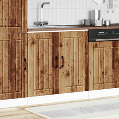 vidaXL Kitchen Base Cabinet "Lucca" Engineered Wood Old Wood