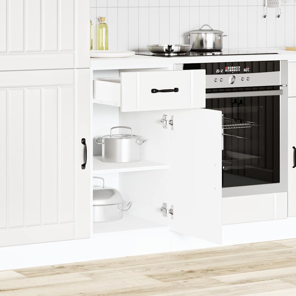 vidaXL Kitchen Base Cabinet "Lucca" Engineered Wood White