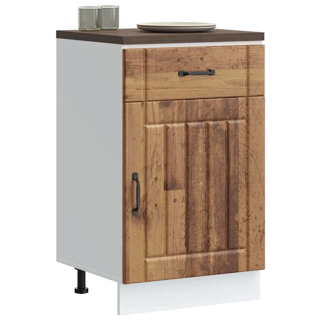 vidaXL Kitchen Base Cabinet "Lucca" Engineered Wood Old Wood