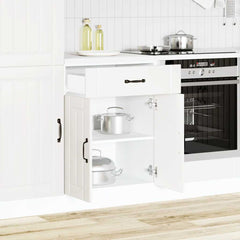 vidaXL Kitchen Base Cabinet "Lucca" Engineered Wood White