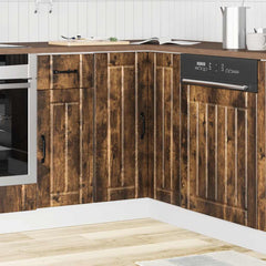 vidaXL Kitchen Base Cabinet "Lucca" Engineered Wood Smoked Oak