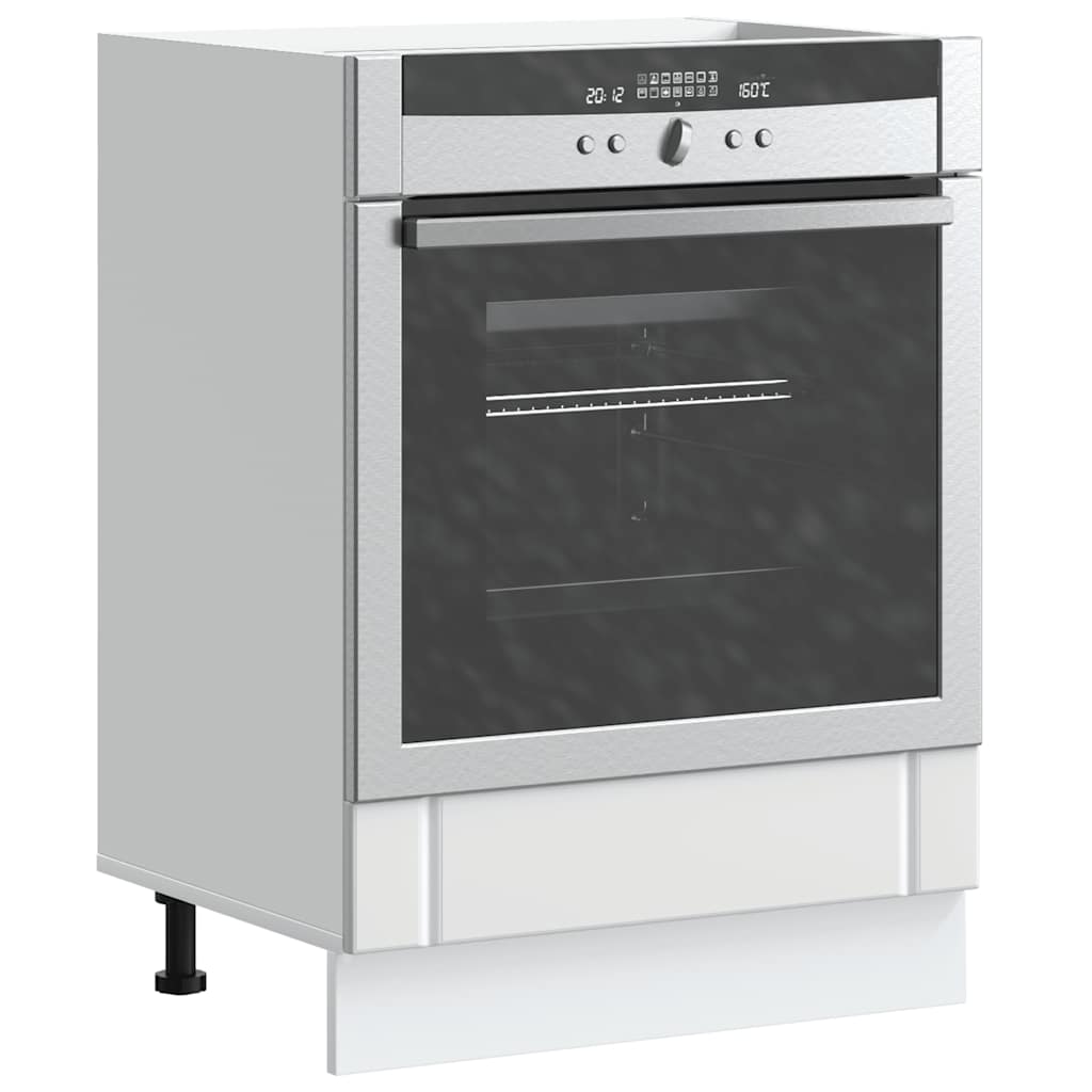 vidaXL Kitchen Base Cabinet "Lucca" Engineered Wood White