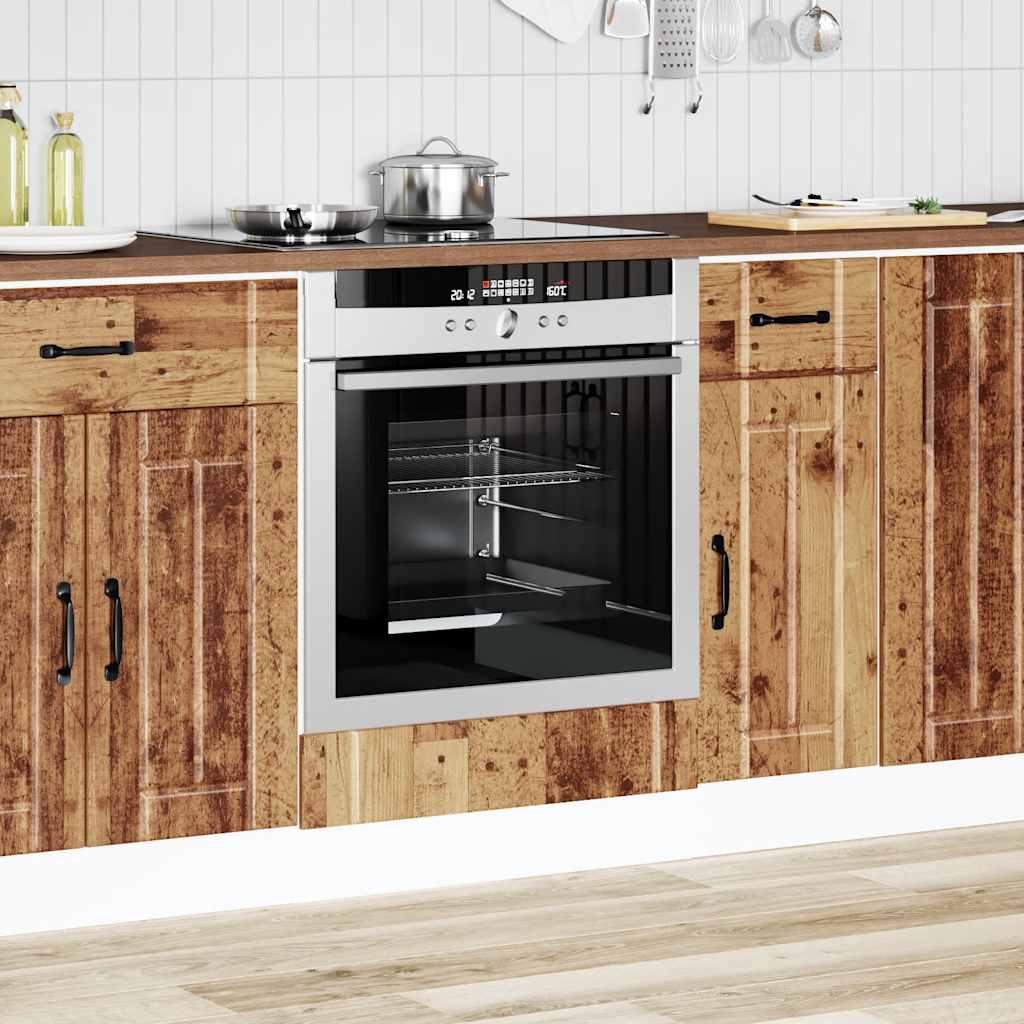 vidaXL Kitchen Base Cabinet "Lucca" Engineered Wood Old Wood