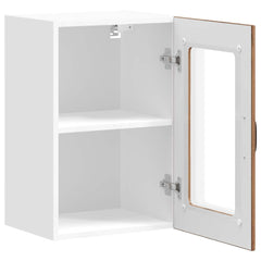 vidaXL Kitchen Wall Cabinet with Glass Door Lucca Old Wood 6
