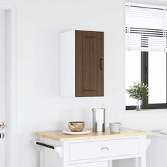 vidaXL Kitchen Wall Cabinet Lucca Brown Oak Engineered Wood 2