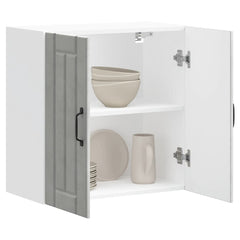 vidaXL Kitchen Wall Cabinet "Lucca" Engineered Wood Concrete Grey