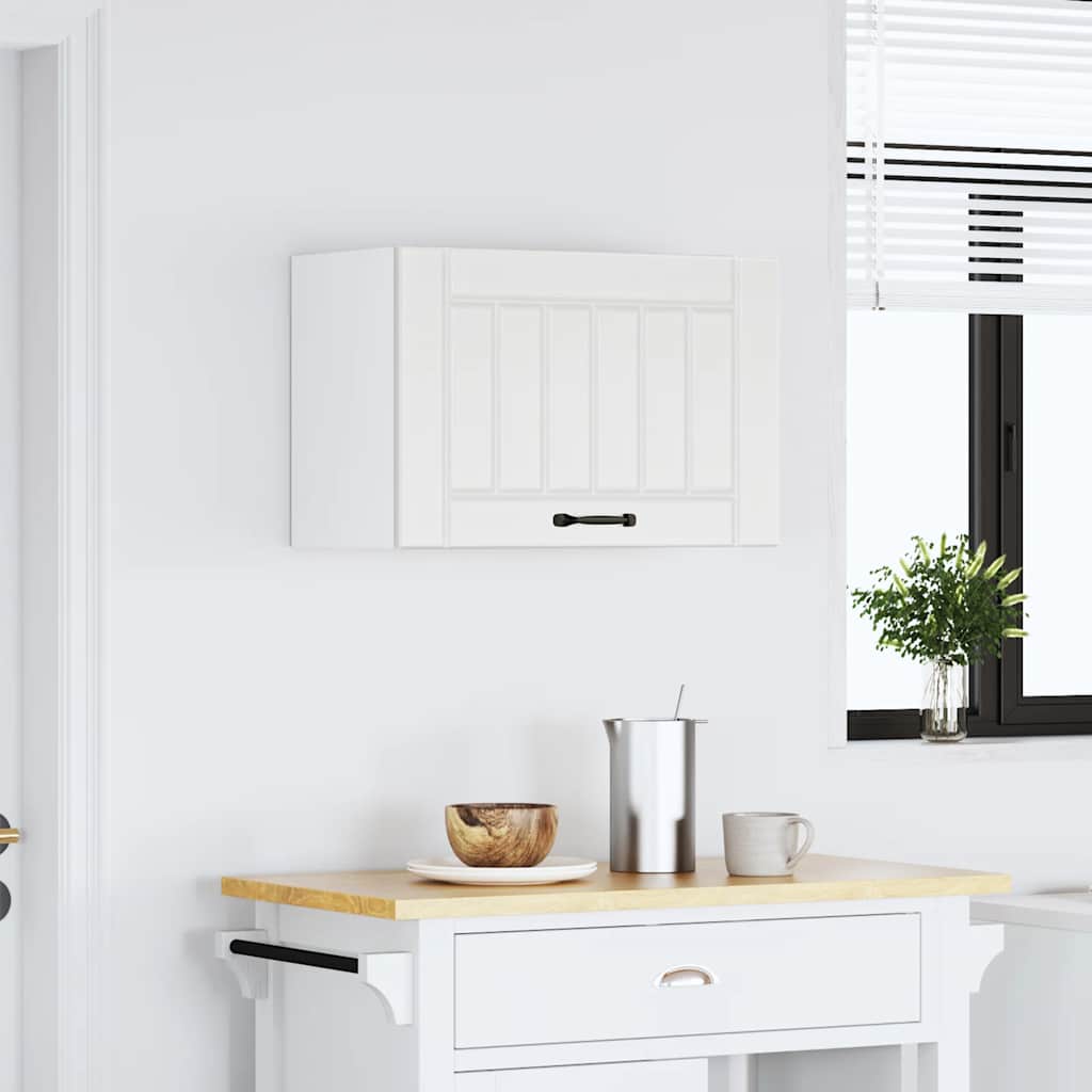 vidaXL Kitchen Wall Cabinet Lucca White Engineered Wood 4